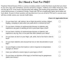 How long have you had hair loss? Pad Arterial Questionnaire Ml 198