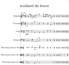 Epic pdf score bww file mp3. Scotland Da Brave Flat