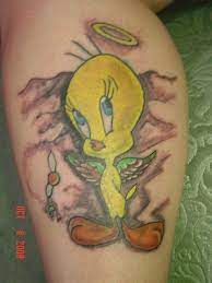 Small bird on sand in hawaii. Tweety Birds Tattoo Tweety Bird Drawing Tattoo Designs