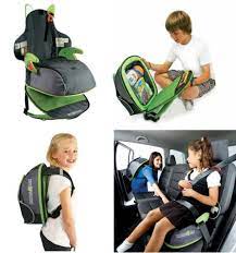 Booster Seat That Has Storage And Can Be Carried Like A Backpack Travel Tips With Baby Travel With Kids Travel