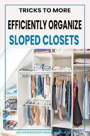 Sloped Ceiling Closet Ideas Closet Organization Diy Small Closets Storage House