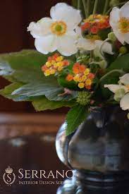 Old Silver Creamers Teapots And Tureens Make Great Vases For A Fall Arrangement Of Japanese Quality Interior Design Flower Arrangements Interior Design News