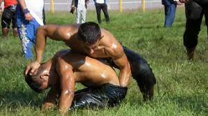 Sultans of sweat - turkish oil wrestling 5 - ThisVid.com