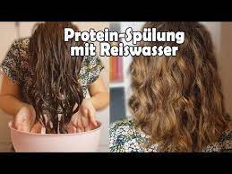 protein spulung mit reiswasser curly hair methode youtube haare pflegen lockenpflege locken machen