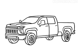 You can use our amazing online tool to color and edit the following chevy silverado coloring pages. Chevy Silverado Coloring Page Coloring Books