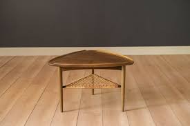 Selig coffee table $ 3,000; Vintage Danish Selig Triangle End Table By Poul Jensen Mid Century Maddist