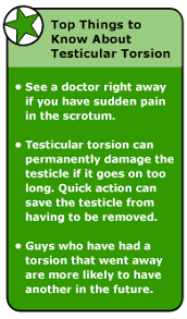 The reduced blood flow causes sudden and often severe pain and swelling. Testicular Torsion