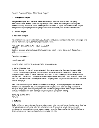 Contoh paper kuliah elbicomgk.ru pengaruh konvergensi media pada pergaulan anak contoh paper kuliah pdf. Doc Paper Contoh Paper Membuat Paper Apensi Paridoh Academia Edu