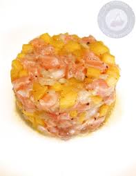 Tartare Saumon Mangue La Cuisine D Elise Et Julie Tartare De Saumon Tartare De Saumon Mangue Entree Saumon