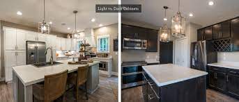 Since cabinets take up a lot of visual space, a lighter color for the cabinets helps give a more expansive feel. The Great Debate Dark Or Light Cabinets Wayne Homes