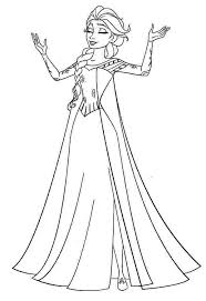 When frozen 2 film came out, everyone got excited again about characters like anna, elsa, sven, and olaf. Princess Elsa Coloring Pages Coloring Home
