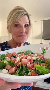 Hot Honey Watermelon and Feta Salad