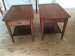 Mersman gently used mersman furniture. On Holdpair Of Mersman 8086 Solid Walnut Tables Apartment Therapy S Bazaar