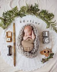 Boho Newborn Announcement Photography Ideas With Birth Date Time Weight Moccasins Flowers Newborn Announcement Newborn Baby Photography Baby Photoshoot