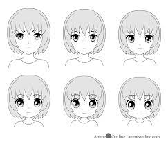 How to draw anime hairstyles. How To Draw Different Styles Of Anime Heads Faces Animeoutline