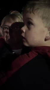 Yall😂 my boy is having a hard time pronouncing “Ts”😂 #christmasparade  #buckettruck #lineman #boymom