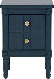 Bourbon Vintage Bedside Table Dark Blue Painted Bedside Tables Blue Bedside Tables French Master Bedroom