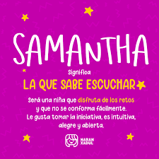 Significado Del Nombre Samantha