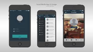 A market study showed that the market gap between ios and android is growing. Speed Art A Social Media App Ui Design Im Back Youtube