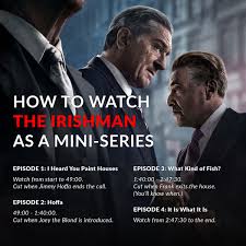 In november, netflix canada is set to get several new tv shows and films, including dragon prince season 3, atypical season 3, the crown season 3 and more. Alexander Dunerfors Kardelo On Twitter I Created A Viewing Guide For Everyone Who Thinks The Irishman Is Too Damn Long For One Night You Re Welcome Scorsese Netflix Theirishman Https T Co Xvri8iij8s