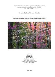 Trimisă pe 9 februarie 2012. Doc Proiect Limba Romana Motivul Primaverii In Textul Liric Ana Baraboi Academia Edu