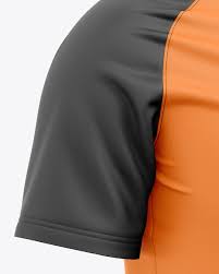 Download Men S Quarter Zip Sports Jersey Mockup Front Half Side View In Apparel Mockups On Yellow Images Object Mockups