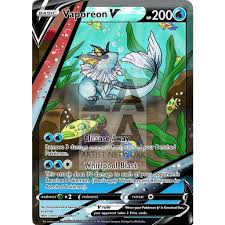 If the pokemon cards are worthless: Vaporeon V Custom Pokemon Card Zabatv