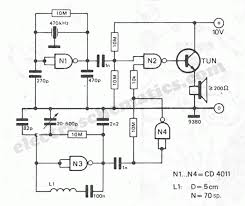 The lc circuit, the proximity sensor, output led and the buzzer. Cheap Metal Detector Circuit