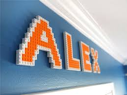 Lego Letter Wall Art Creative Lego Room Lego Bedroom Legos