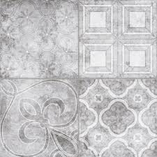 Maybe you would like to learn more about one of these? Vintage Grey Mix Patterned Porcelain Floor 450 X 450 Tile Luxury Tiles