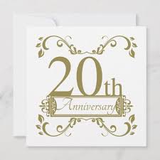 20th Wedding Anniversary Card Zazzle Com In 2020 20 Wedding Anniversary Wedding Anniversary Cards Wedding Anniversary Gifts