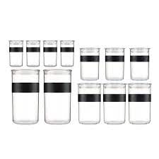 4.3 out of 5 stars. Bodum Presso Storage Jar Set Of 12 Black For Nz 77 20 Kitchenware New Zealand