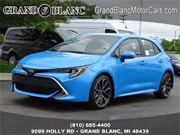Corolla hybrid comes standard with the smart key system that allows you to unlock the doors and trunk,. 2019 Toyota Corolla Hatchback In Blue Flame Toyota Corolla Corolla Hatchback Toyota Corolla Hatchback