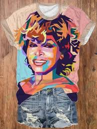 Tina Turner Queen Casual All Over Print T-Shirt
