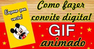 Como fazer convite virtual animado pelo celular no aplicativo filmorago. Como Fazer Convite Digital Tipo Gif Animado No Photoscape Montando Minha Festa Fazer Convite Virtual Convite Aniversario Mickey Convite
