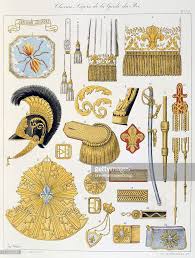 French Military Accoutrements Including Sword Of The Royal Guard Royal Guard Military France Flag