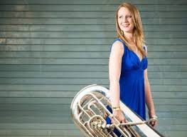 Her dress was … (either/both) black or brown. Artist Interview Carol Jantsch Tuba Pcms Concerts