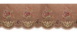 Deconovo black valances for window kitchen valance textured embossed blackout valance curtain dwcn black kitchen valance rod pocket tier valance curtain panel 52x18 inch long. Mila European Chenille Jacquard Blackout Valance Light Brown Discover Curtains