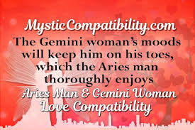 Inquisitive Aries Man And Gemini Woman Compatibility Chart