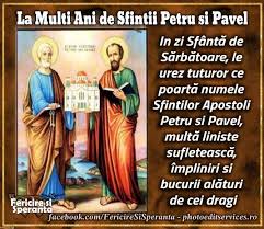 Sfantul petru este un tipar uman foarte interesant d p d v al convertirii sale. Sfintii Petru Si Pavel Alina Petruta