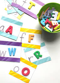 Letter Matching With Stickers - No Time For Flash Cards