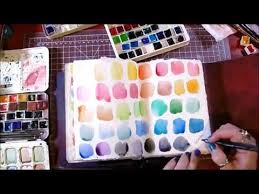 What S In My Bag My Watercolor Palettes Diy Sketchbook And Art Travel Bag Art Journaling Supplies Watercolor Palette Sketch Book