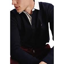 Shop our collection of tommy hilfiger polos for men at macys.com! Polo Manches Longues Rugby Iconic Rugby Hommes Tommy Hilfiger Mw0mw11583 Happy Dressing