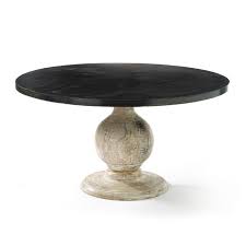 Matson Black Steel Round Dining Table With Cream Wood Base Round Pedestal Dining Table Round Dining Round Dining Table