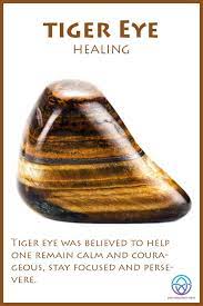 The meaning of the name tiger eye derives from the fact that it resembles the feline iris: Tiger Eye Healing Crystals Healing Properties Crystal Healing Stones Tiger Eye Crystal