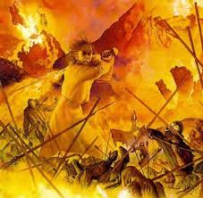 Ragnarok Was The Doom Of The Gods And The Humans It Would Be The Final Battle Between The Aesir And Jotuns The Battle Will Norse Mythology Fire Giants Norse