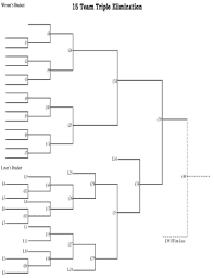 You can use this spreadsheet to track any simple 16 team tournament. 16 Team Triple Elimination Bracket Fill Online Printable Fillable Blank Pdffiller