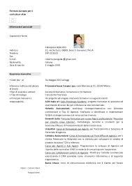 Ecco come si compila e le istruzioni per un cv completo e vincente. Formato Europeo Per Il Curriculum Vitae 2015