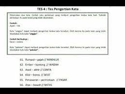 Maybe you would like to learn more about one of these? Jawaban Soal Psikotes Rumput Gajah Kumpulan Contoh Surat Dan Soal Terlengkap