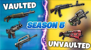 While we have sorted these into tiers, it's important to keep in mind that these are just how they do overall. All Vaulted Unvaulted Weapons In Fortnite Season 5 Youtube
